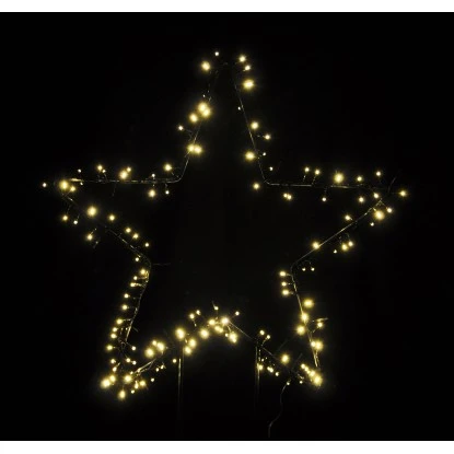 Takasho Dekosilhouette Stern L 79 Cm X 128 Cm Mit 150 LED Warmweiß 2 Takasho Dekosilhouette Stern L 79 Cm X 128 Cm Mit 150 LED Warmweiß – Bild 2