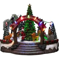 Konstsmide LED Szenerie Weihnachtszoo Mit Musik 19 Dioden