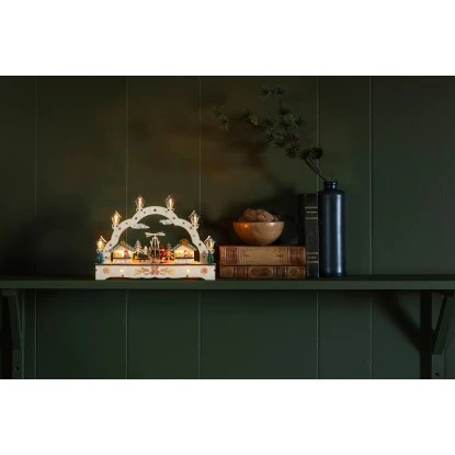 Konstsmide LED-Holzsilhouette 2 Häuser Und Junge 2 Konstsmide LED-Holzsilhouette 2 Häuser Und Junge – Bild 2