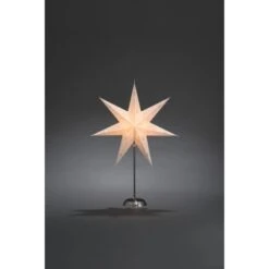 Konstsmide Papierstern Silber Perforiert