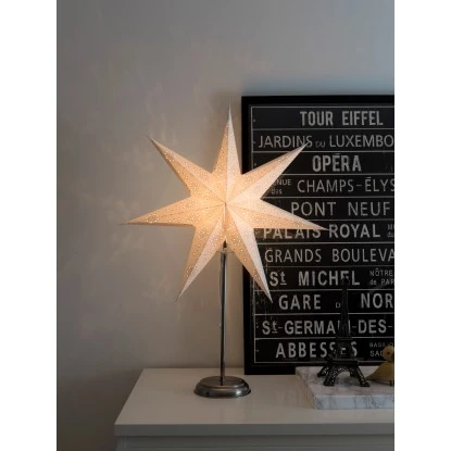 Konstsmide Papierstern Silber Perforiert 2 Konstsmide Papierstern Silber Perforiert – Bild 2