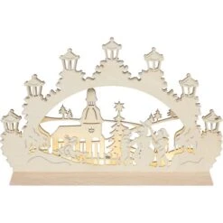 Saico Mini-Lichterbogen Schneemann LED-Stripe Und Timerfunktion 22 Mm X 14 Mm X