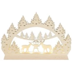 Saico Mini-Lichterbogen Waldmotiv LED-Stripe Und Timerfunktion 22 Mm X 14 Mm X 3