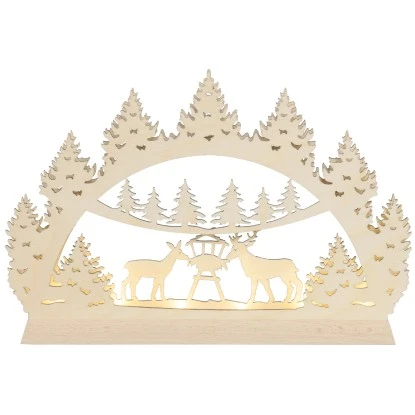 Saico Mini-Lichterbogen Waldmotiv LED-Stripe Und Timerfunktion 22 Mm X 14 Mm X 3 1 Saico Mini-Lichterbogen Waldmotiv LED-Stripe Und Timerfunktion 22 Mm X 14 Mm X 3