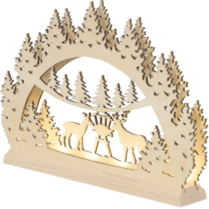 Saico Mini-Lichterbogen Waldmotiv LED-Stripe Und Timerfunktion 22 Mm X 14 Mm X 3 2 Saico Mini-Lichterbogen Waldmotiv LED-Stripe Und Timerfunktion 22 Mm X 14 Mm X 3 – Bild 2