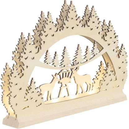 Saico Mini-Lichterbogen Waldmotiv LED-Stripe Und Timerfunktion 22 Mm X 14 Mm X 3 3 Saico Mini-Lichterbogen Waldmotiv LED-Stripe Und Timerfunktion 22 Mm X 14 Mm X 3 – Bild 3