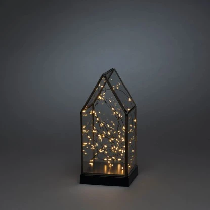 Konstsmide LED-Glaslaterne Mit Spitze Für Innen 1 Konstsmide LED-Glaslaterne Mit Spitze Für Innen