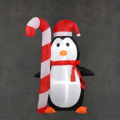 Luca Lighting Aufblasbarer Pinguin Rot Led IP44 L60 X B40 X H120 Cm 1 Luca Lighting Aufblasbarer Pinguin Rot Led IP44 L60 X B40 X H120 Cm