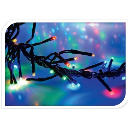 LED Büschellichterkette 576 Warmweiße LEDs 8 Funktionen Innen Und Außen 3 LED Büschellichterkette 576 Warmweiße LEDs 8 Funktionen Innen Und Außen – Bild 3