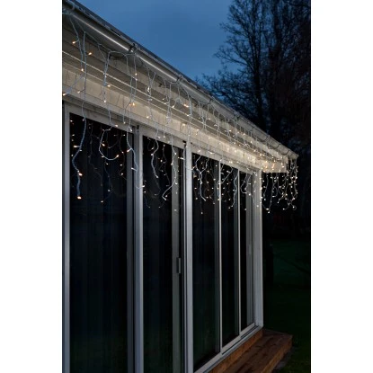 Konstsmide LED-Lichtervorhang Eisregen 80 Bernsteinfarbene LEDs Mit Lichtsensor 2 Konstsmide LED-Lichtervorhang Eisregen 80 Bernsteinfarbene LEDs Mit Lichtsensor – Bild 2