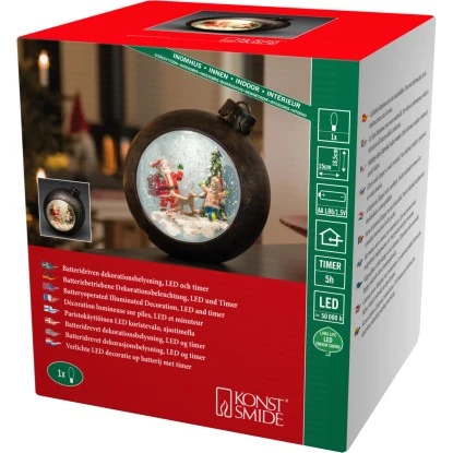 Konstsmide Konstsmide LED-Weihnachtskugel Weihnachtsmann 1 Warmweiße LED 1 Konstsmide Konstsmide LED-Weihnachtskugel Weihnachtsmann 1 Warmweiße LED