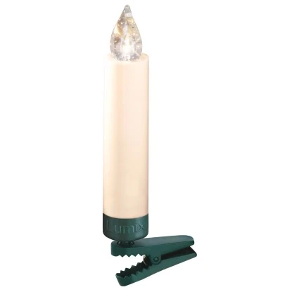 Lumix Mini LED Christbaumkerzen Elfenbein 12 Warmweiße LEDs Basis-Set Innen 1 Lumix Mini LED Christbaumkerzen Elfenbein 12 Warmweiße LEDs Basis-Set Innen