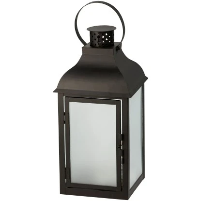 Metall-Laterne Mit LED-Kette Holographie Warmweiß 2 Metall-Laterne Mit LED-Kette Holographie Warmweiß – Bild 2