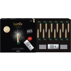 Lumix LED Mini Christbaumkerzen Superlight Gold 12er Basis-Set Innen Und Außen 6 Lumix LED Mini Christbaumkerzen Superlight Gold 12er Basis-Set Innen Und Außen -Konstsmide Verkäufe t mini metallic bs gold 03